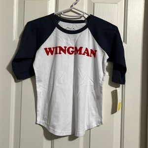 NWT “Wingman” Top Gun shirt size 6
